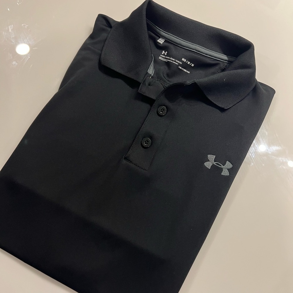 Under armour MENS black polo